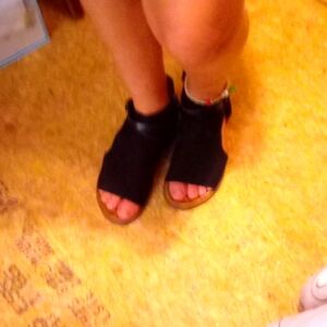 Blowfish Malibu sandals black size 7 and 1/2 women's